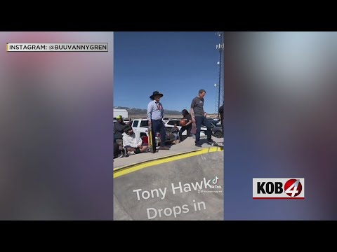 Navajo Nation president goes skateboarding with Tony Hawk