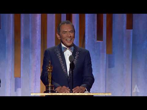 Wes Studi receives an Honorary Award at the 2019 Governors Awards
