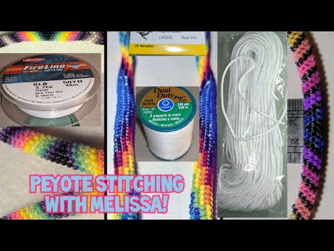 HOW TO START PEYOTE STITCHING A ROPE