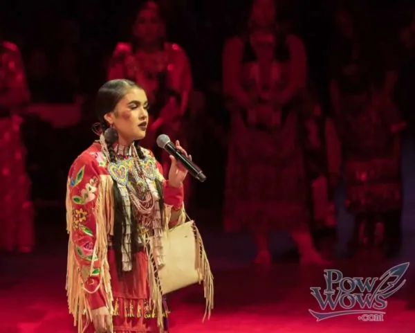 Tia Wood Wows the Crowd at Gathering of Nations Pow Wow