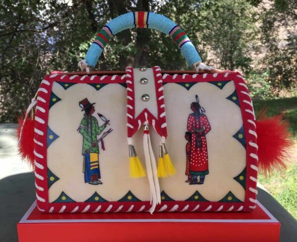 Native American Made Original Ledger Art Parfleche Doctors Bag Indian Motorcycle – eBay find of the weeky