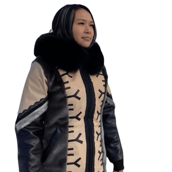 Proudly Indigenous Seal Skin Leather Parka 