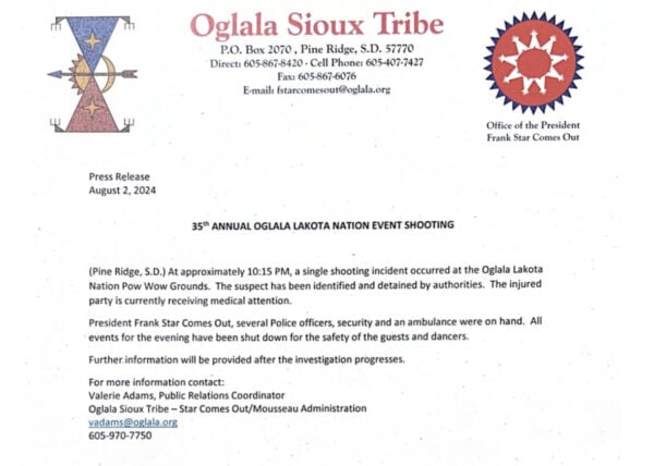 Fatal Shooting At Oglala Lakota Nation Pow Wow Fatal Shooting At Oglala Lakota Nation Pow Wow