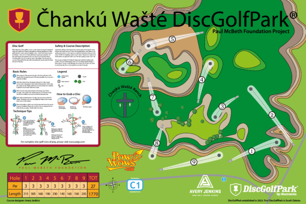 disc golf course map chief kitsap