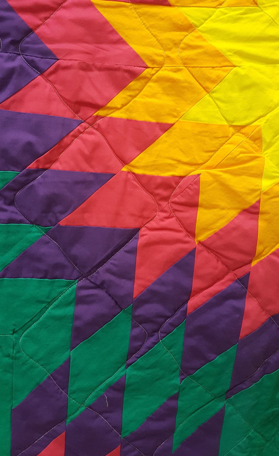 BEAUTIFUL GREAT CONDITION HOMEMADE NATIVE AMERICAN INDIAN STAR QUILT