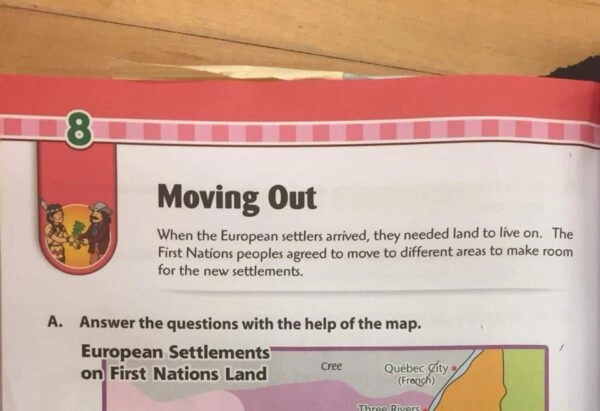 Canadian Children’s Book Teaches Natives Willingly “Moved out” For Europeans