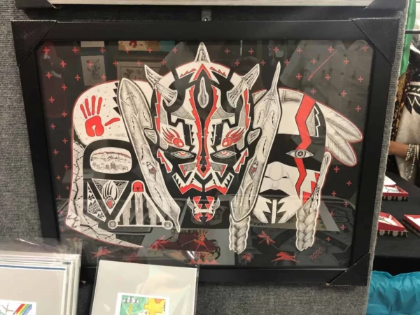 Artist Michael Toya at Gathering of Nations Artist Michael Toya at Gathering of Nations