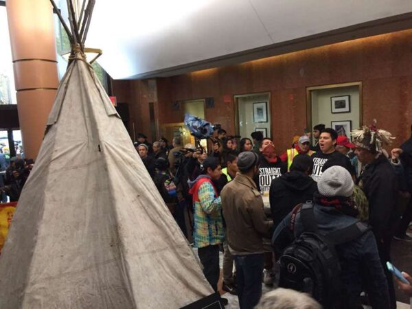 Lakota Youth Bring Message to Clinton’s Campaign Headquarters #NoDAPL Lakota Youth Bring Message to Clinton’s Campaign Headquarters #NoDAPL
