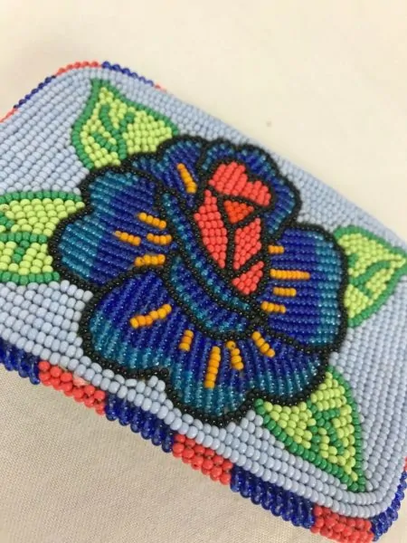 Native American Shoshone Bannock Multi Blue Colored Beaded Flower Belt Buckle – eBay Find of the Week