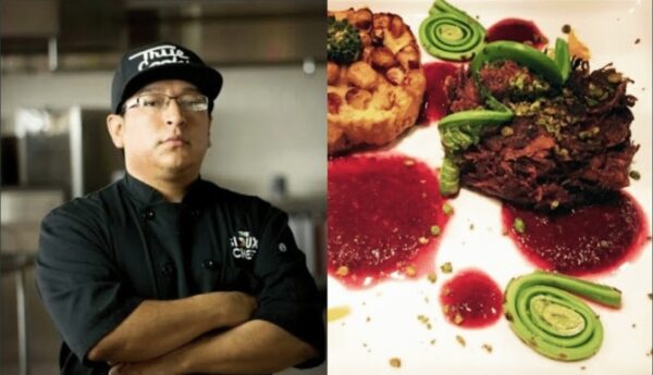 Chef Brian Yazzie brings non GMO, gluten and anti-biotic free food to customers!