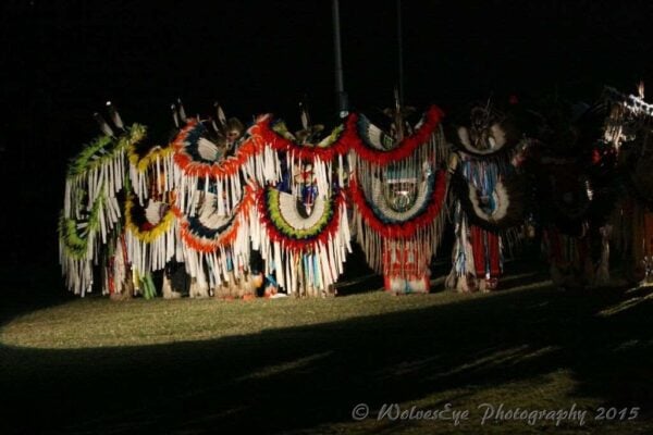 Spotlight Shines Down on Dancers at Red Mountain Eagle Pow Wow Spotlight Shines Down on Dancers at Red Mountain Eagle Pow Wow