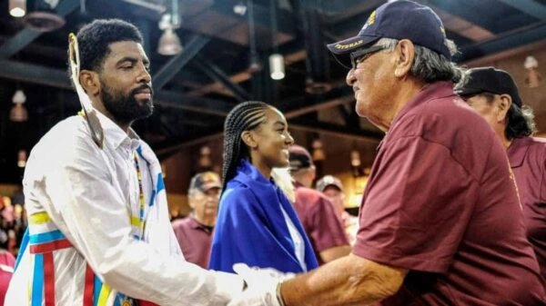 Celtics player Kyrie Irving, and sister welcomed home by Standing Rock Sioux Tribe