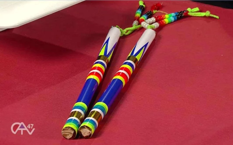 Making Regalia – Dance Sticks