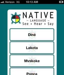 Native American App for Language