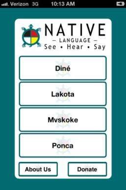 Native American App for Language