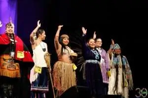 Kansas Begaye competes at the Miss Indian World Pageant