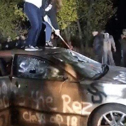 South Dakota H.S. Cancels Homecoming Activities After Seeing ‘Go Back to Rez’ Message South Dakota H.S. Cancels Homecoming Activities After Seeing ‘Go Back to Rez’ Message